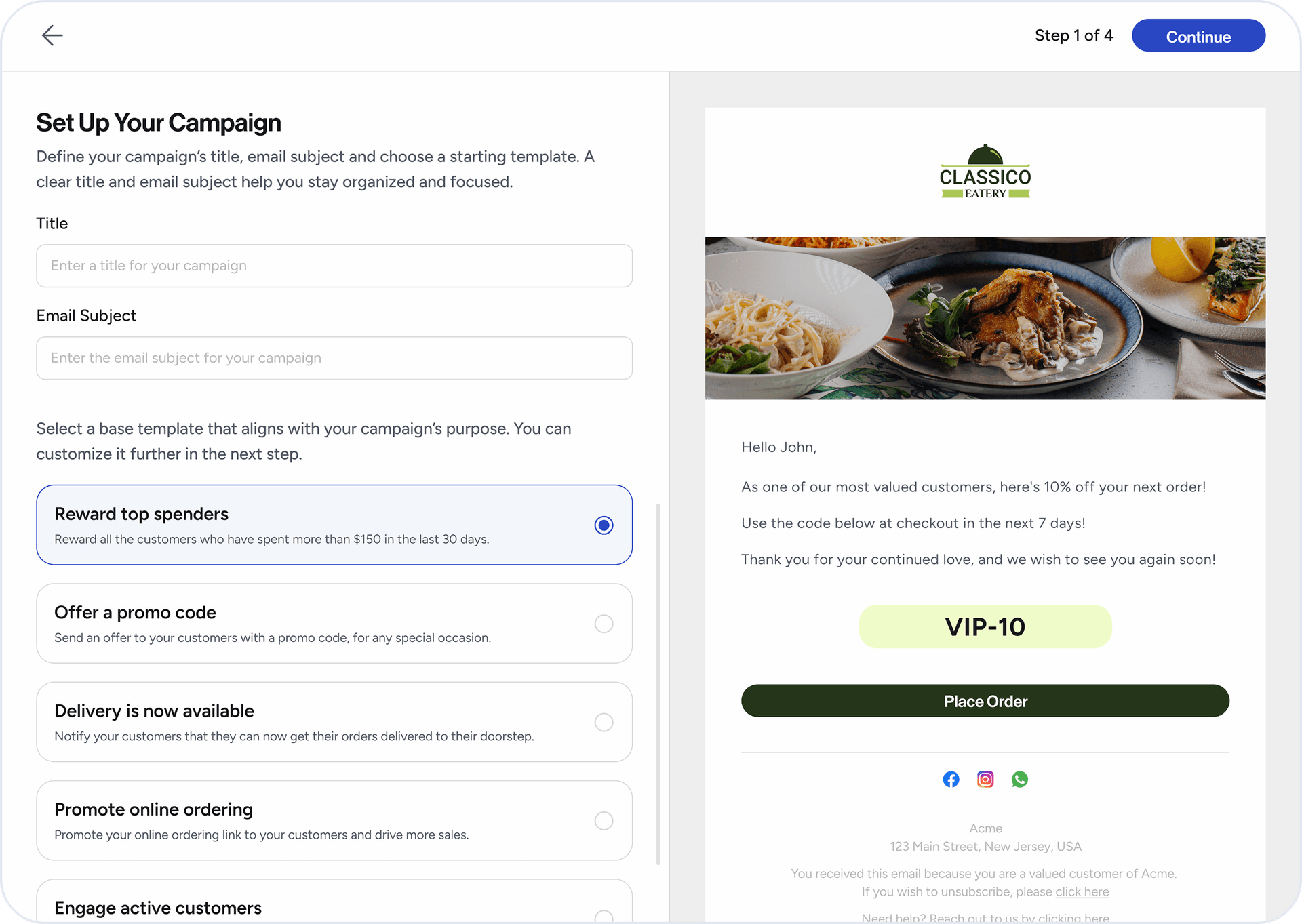 Drag-and-drop visual builder