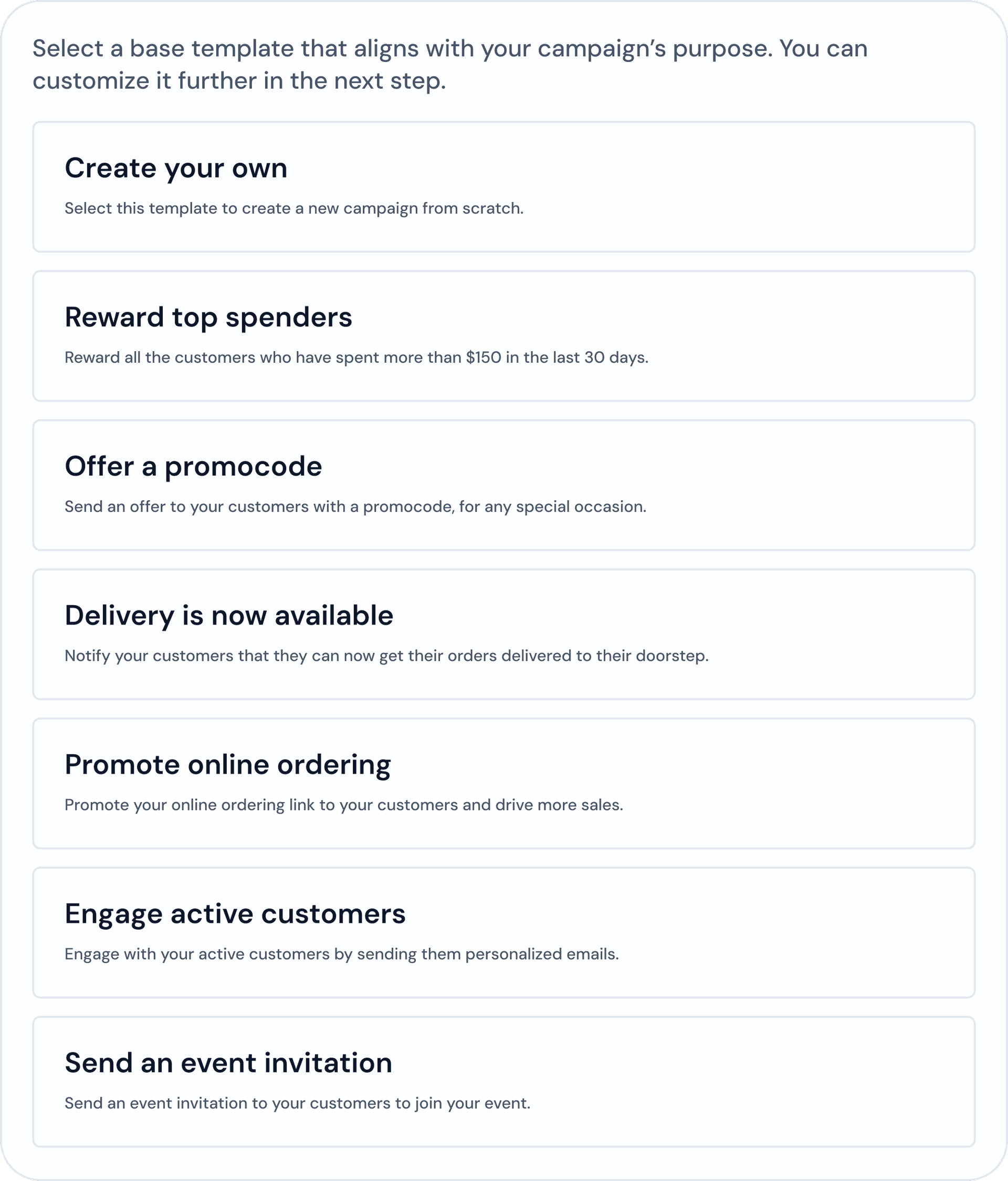 Behavior-based customer buckets