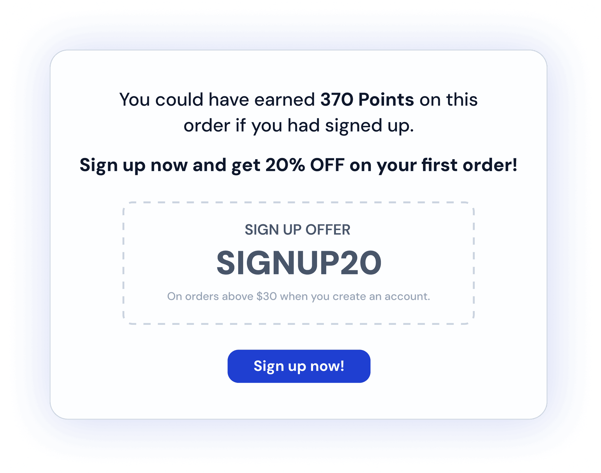Automatic post-order promo