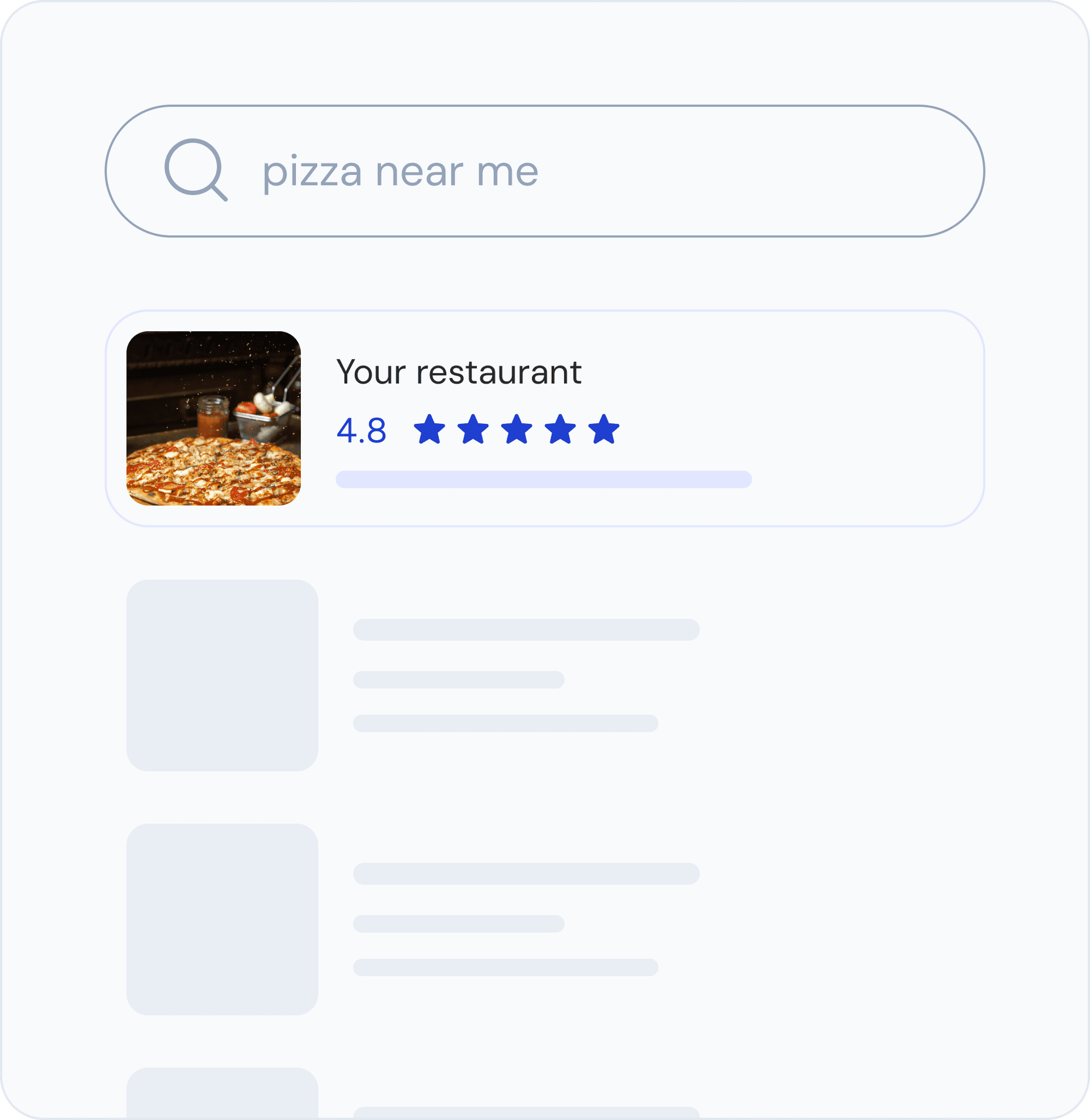 Local search structure
