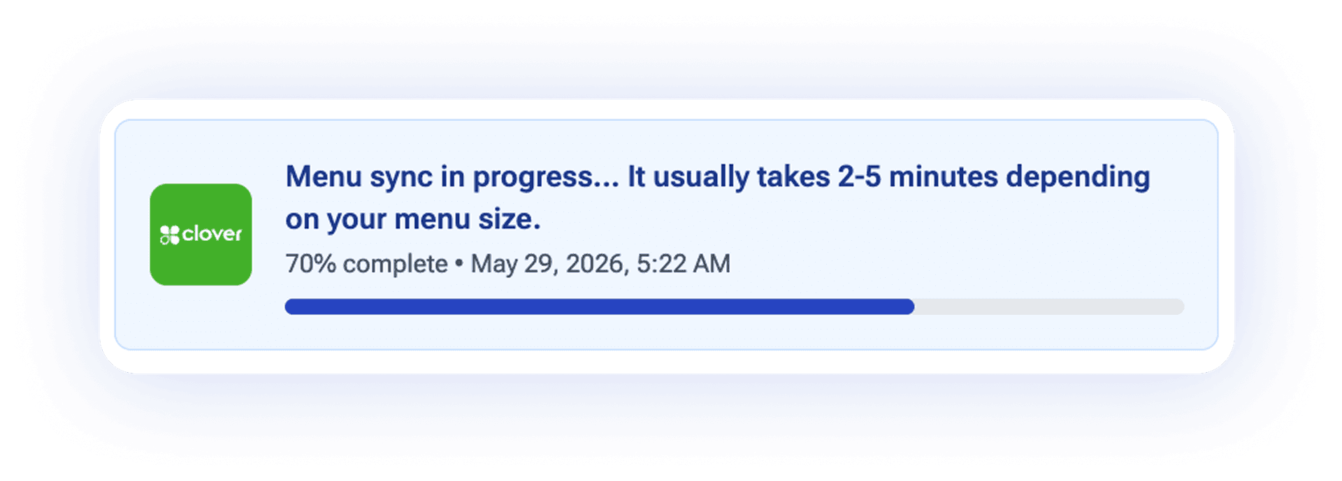 Faster sync times