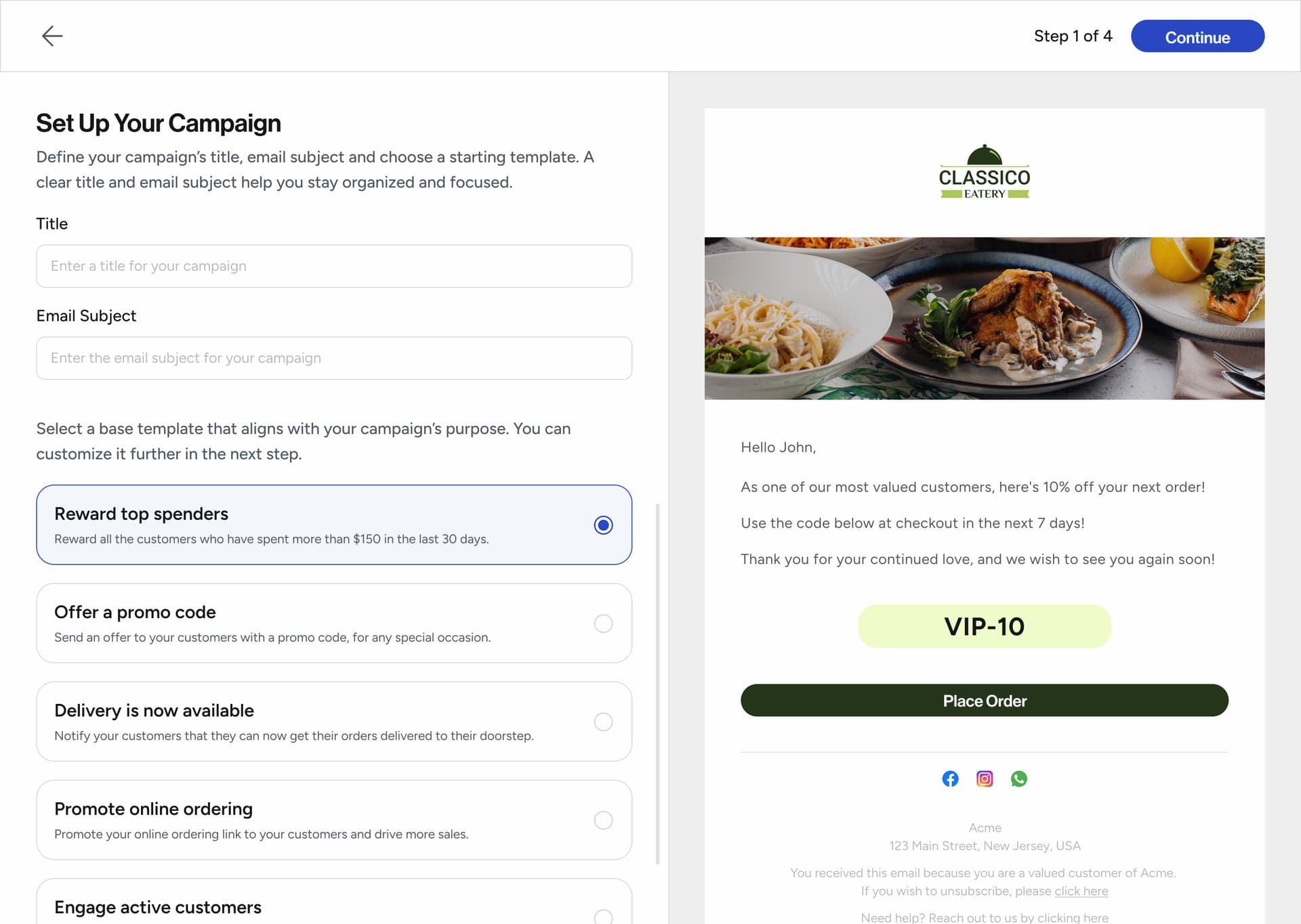 Drag-and-drop visual builder