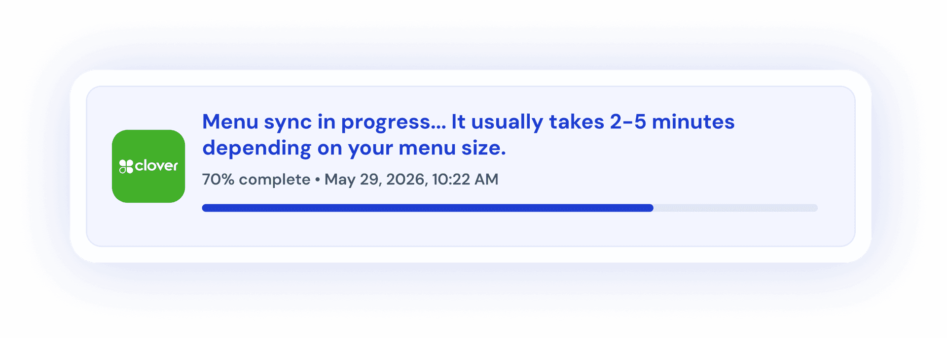 Faster sync times