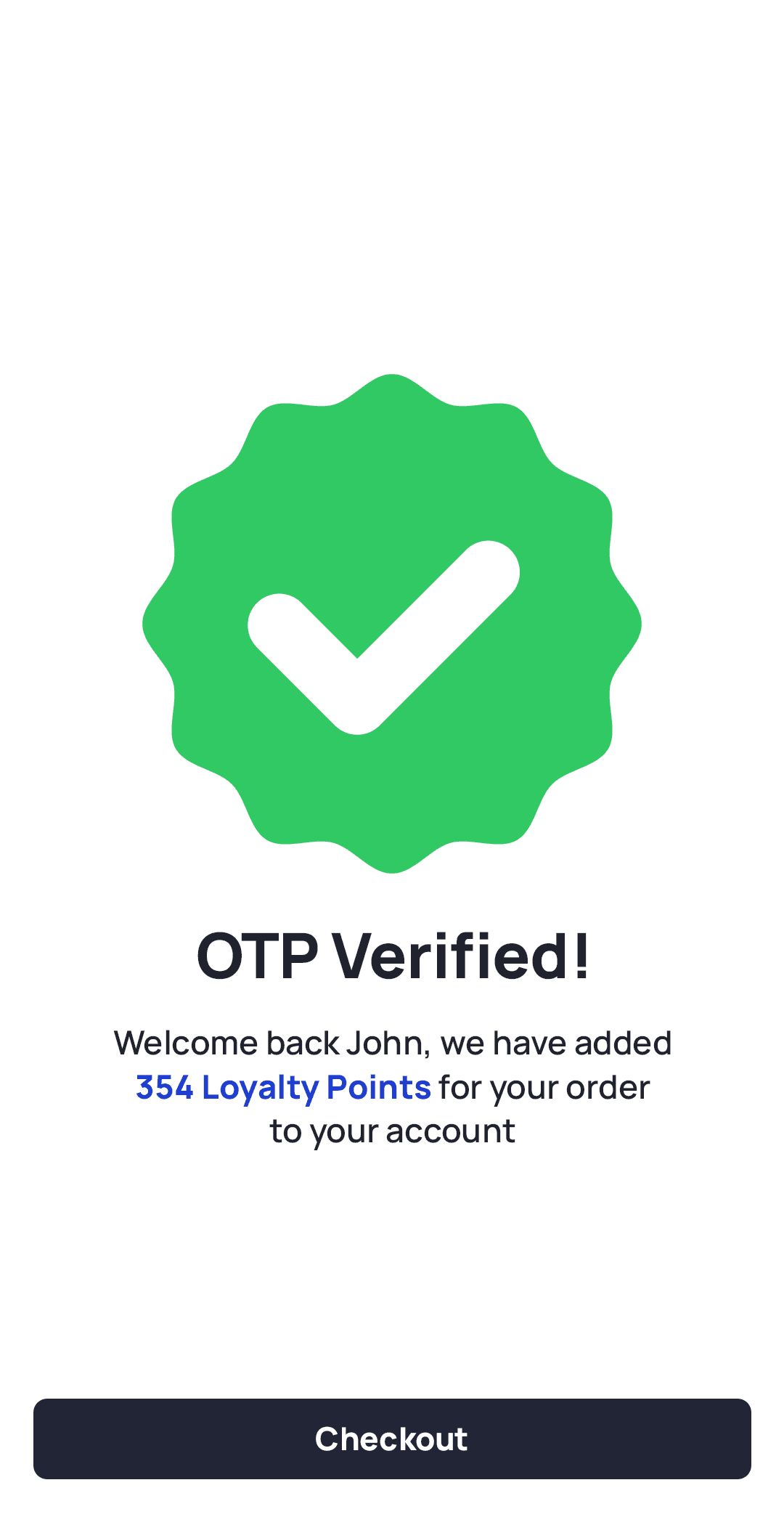 Loyalty integration at checkout